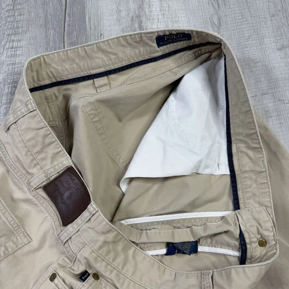 Polo Ralph Lauren Tan Chino Pants 44B x 30 Western RRL Jean Style Preppy X